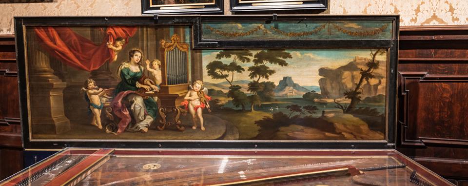 dubbelinstrument in het Grote Salon