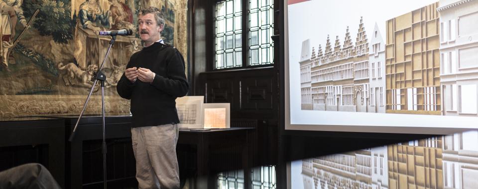 eerste steenlegging nieuwe leeszaal