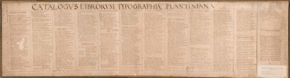 Catalogus van Plantijns edities (1580)