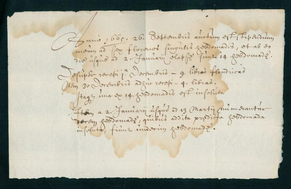 Rekening van proeflezer Joannes Blanckaert inzake achterstallig loon