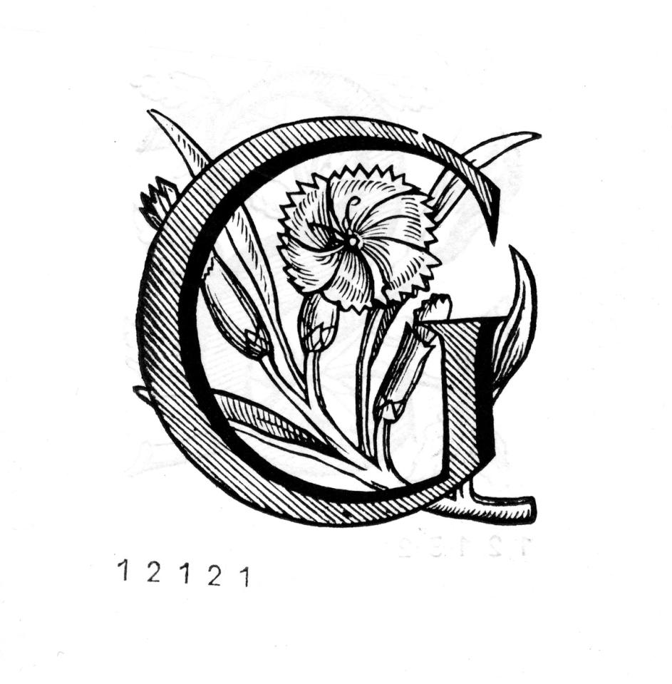 Sierinitiaal G (MPM.HB.12121)