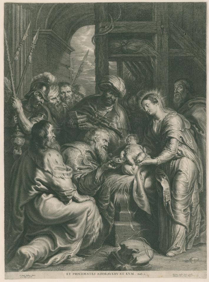 De aanbidding der wijzen, ontwerp door Peter Paul Rubens