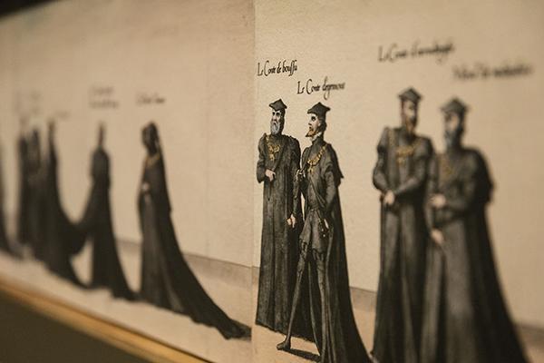 detail uit de lijkstoet van Karel V