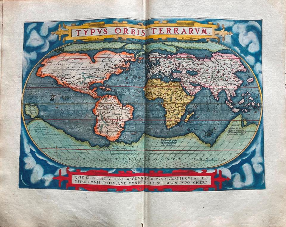 de uitgave van de Spaanse versie van de atlas van Abraham Ortelius