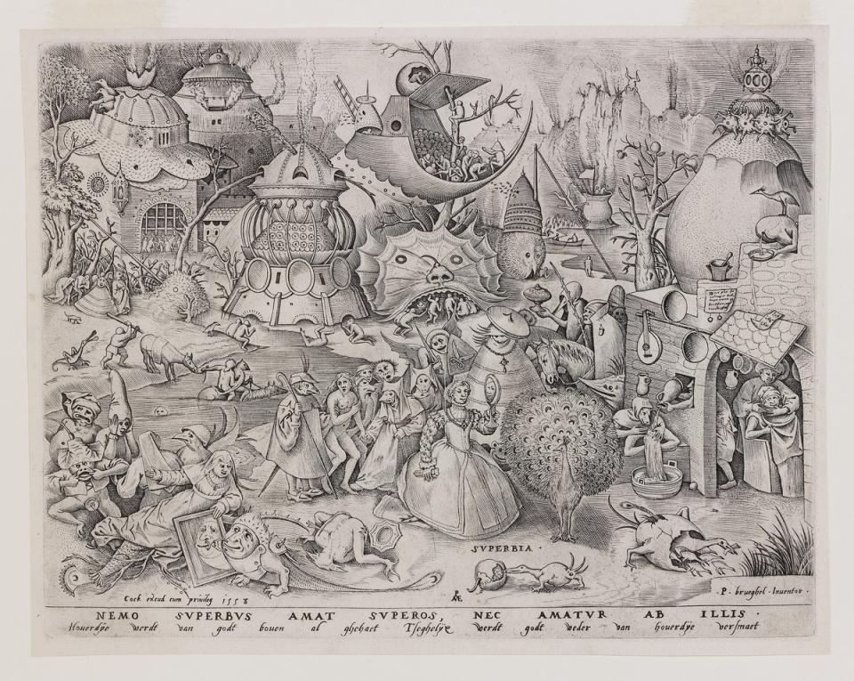 Pieter I Bruegel, Superbia / De hoogmoed, 1558