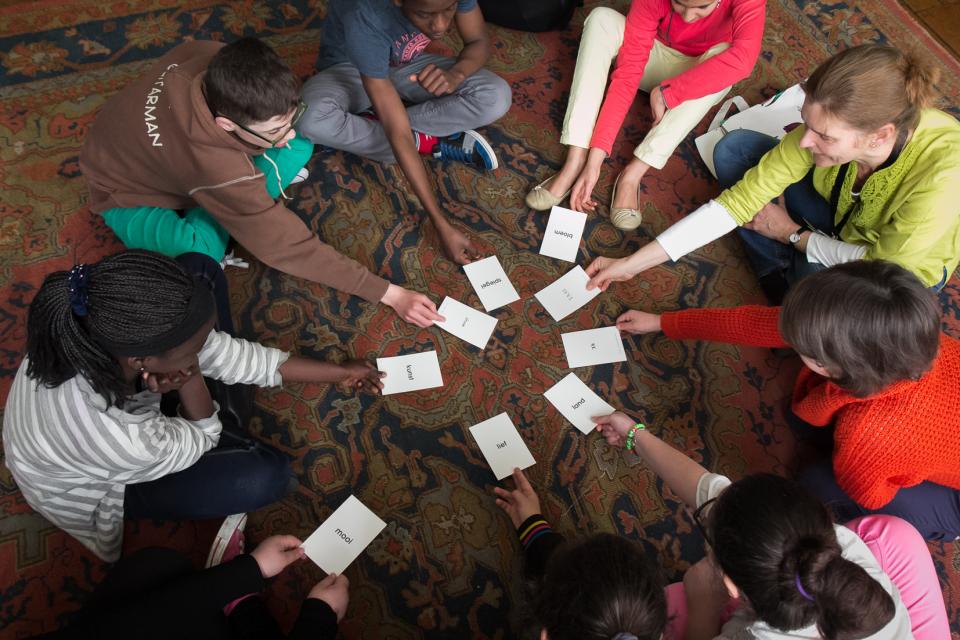 Woordenwolk in het Museum Plantin-Moretus