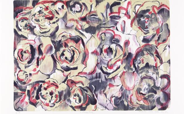 Rozentuin, Frieda Van Dun (graveur) & Rudolf Broulim (drukker)