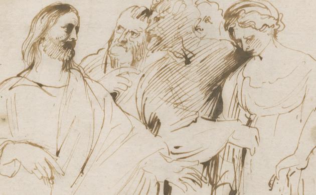 Christus en de overspelige vrouw, Van Dyck naar Titiaan