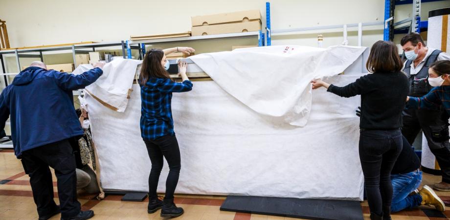 verhuis van Antverpia naar restauratieatelier verhuis van Antverpia naar restauratieatelier